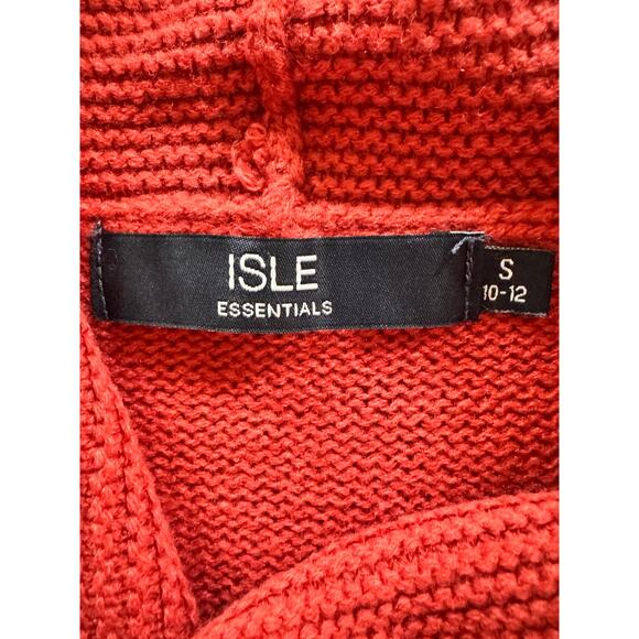 Isle Essentials‎ Rust Orange Cowl Neck Sweater – Size Small - Picture 5 of 6